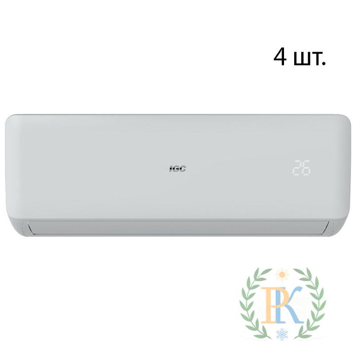 Изображение Мульти сплит система на 4 комнаты IGC RAM4-X36UNH/RAK-X09NH*4шт